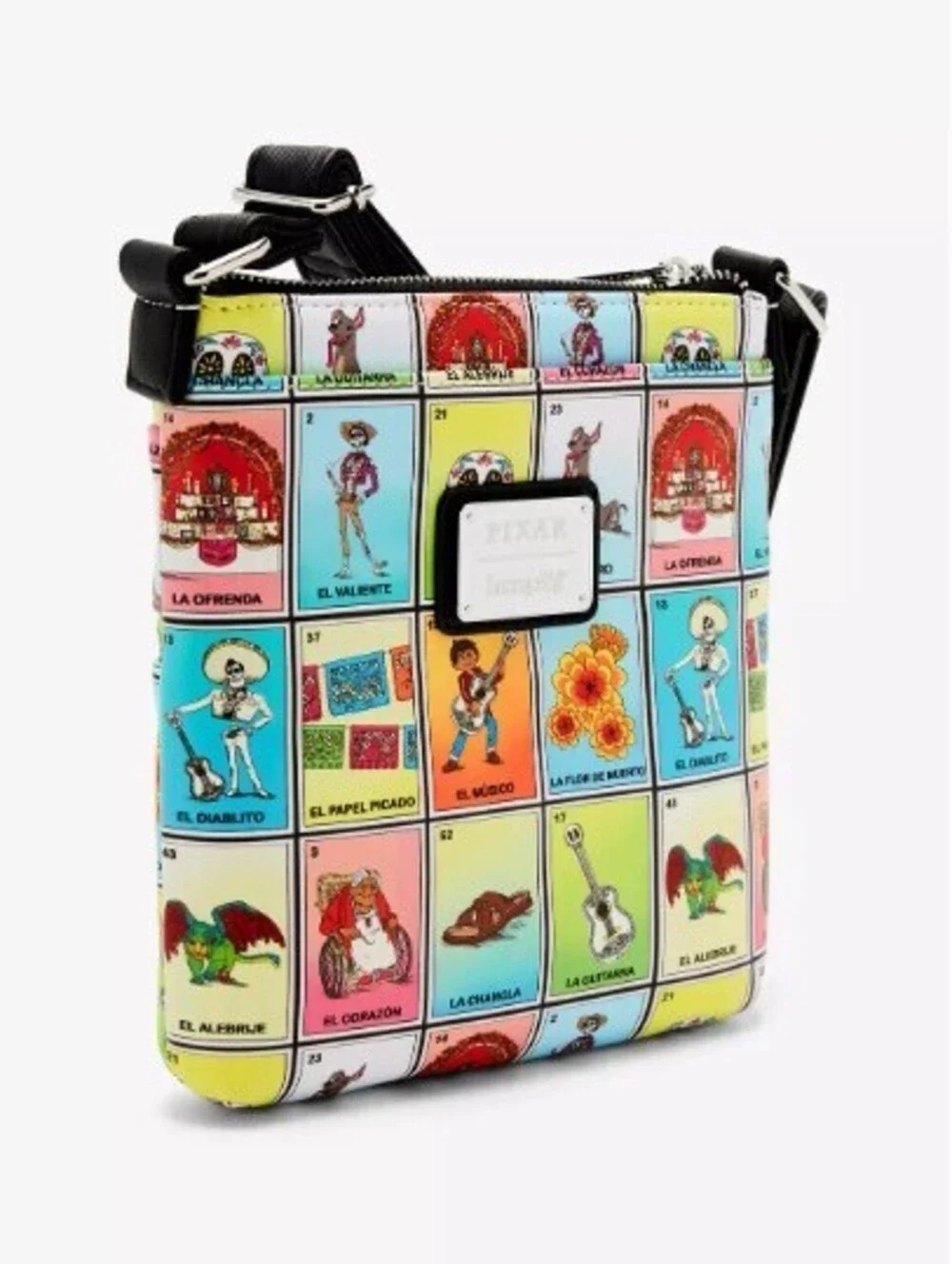 Loungefly Disney Pixar Coco Lotería Cards Crossbody Bag NWT